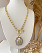 Collar Cuarzo Drusa Punto de luz gold - Miniatura 7