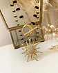 Collar Sol Circones cristales facetados black gold - Miniatura 7