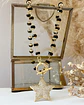 Collar Estrella Circones Cristales facetados Black gold  - Miniatura 1