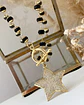 Collar Estrella Circones Cristales facetados Black gold  - Miniatura 2