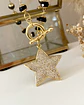 Collar Estrella Circones Cristales facetados Black gold  - Miniatura 4