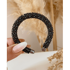 Pulsera Brazalete Cristales Black 