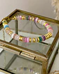 Pulsera Piedras Colores Pink Gold - Miniatura 2