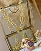 Collar Cuarzo Rosa con Amatista Eslabones mixtos Gold - Miniatura 1