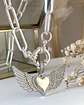 Collar Corazón Alado Circones Silver - Miniatura 6