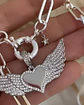 Collar Corazón Alado Circones Silver - Miniatura 8