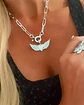 Collar Corazón Alado Circones Silver - Miniatura 1