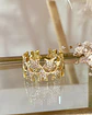Anillo Doble Banda de Estrellas Circones Gold - Miniatura 2