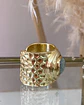 Anillo Martillado Amazonita Engastada Gold - Miniatura 3
