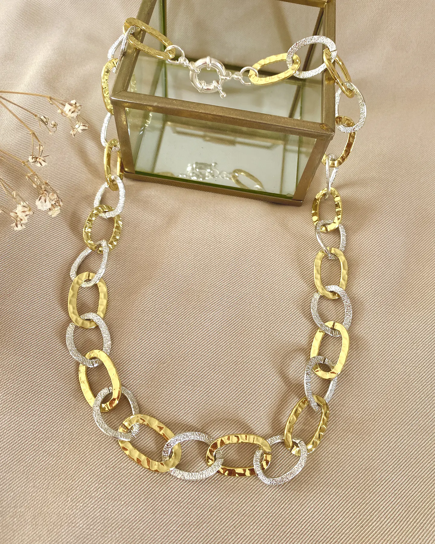 Conjunto Mix Maxi Eslabones Silver and Gold 5