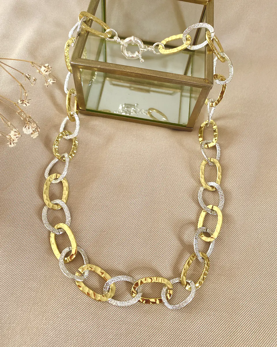 Conjunto Mix Maxi Eslabones Silver and Gold 5