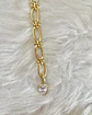 Collar Conector corazón Circones y cadeneta gold - Miniatura 5