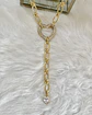 Collar Conector corazón Circones y cadeneta gold - Miniatura 8