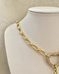Collar Conector corazón Circones y cadeneta gold - Miniatura 9