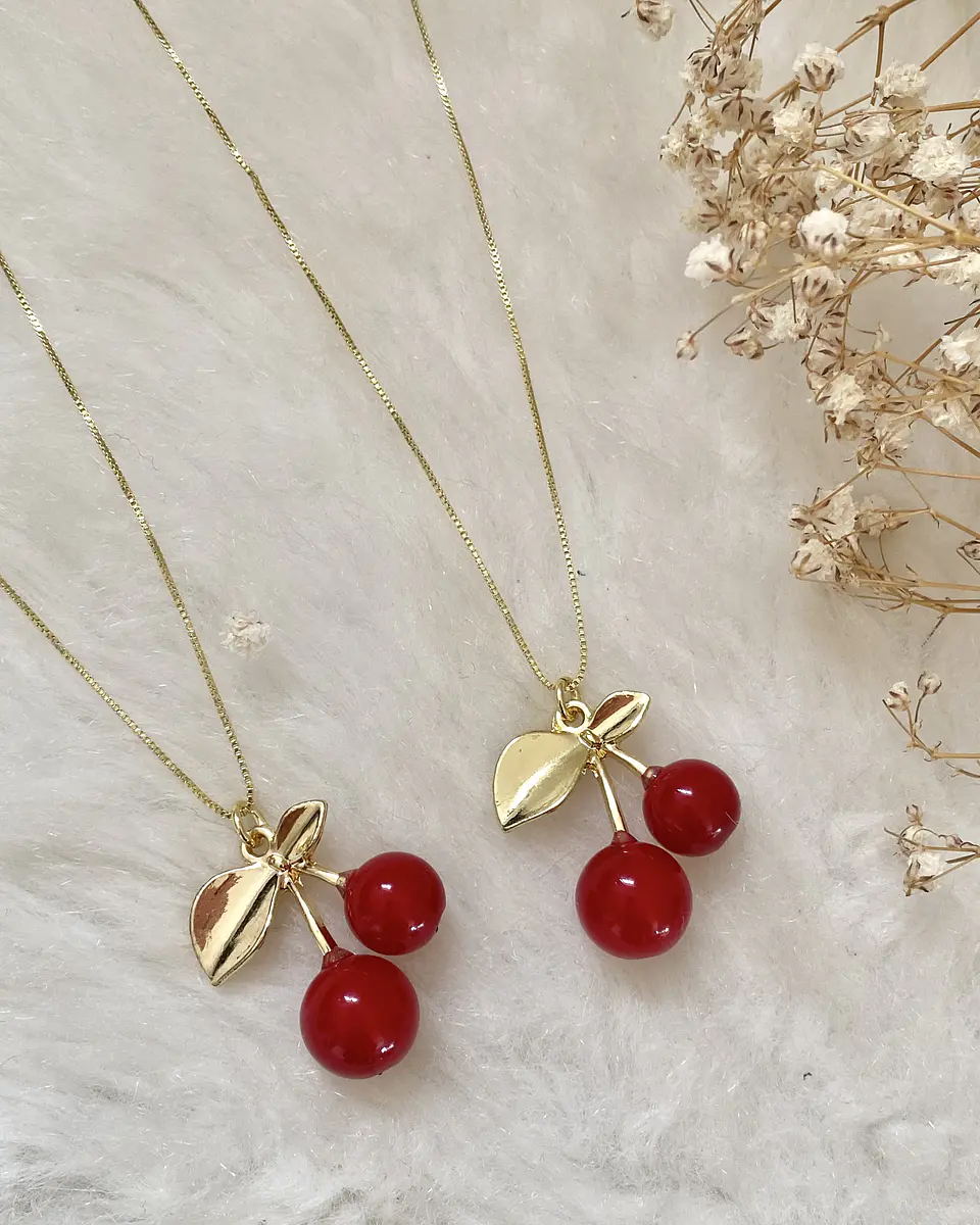 Collar Cadena dije Cherry Gold 1