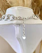 Collar Maxi Alas Corazon Sagrado con Maxi eslabones Silver - Miniatura 7