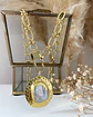 Collar Medalla Martillada Perla eslabones mixtos gold  - Miniatura 5