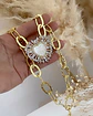 Collar maxi Cadenon dije Maxi Virgen Nacar Cristales  - Miniatura 4