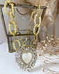 Collar maxi Cadenon dije Maxi Virgen Nacar Cristales  - Miniatura 6