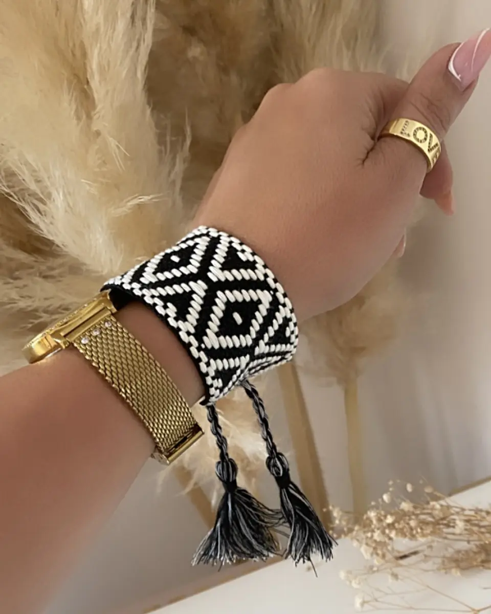 Pulsera Boho Tejida Ajustable 3