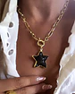 Collar Estrella Obsidiana Protección Gold - Miniatura 5