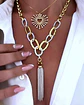Collar Galeano Silver & Gold eslabones mixtos   - Miniatura 1