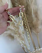 Collar Galeano Silver & Gold eslabones mixtos   - Miniatura 3