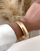 Brazalete Retro Efecto Martillado Gold  - Miniatura 1