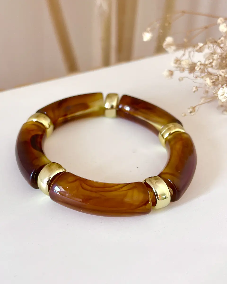 Brazalete Retro Carey Gold 4