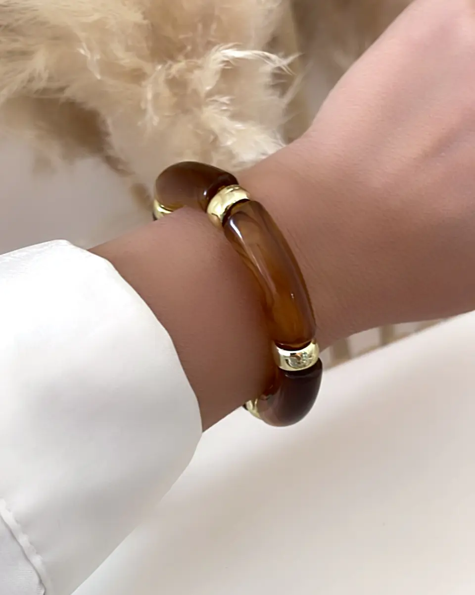 Brazalete Retro Carey Gold 1