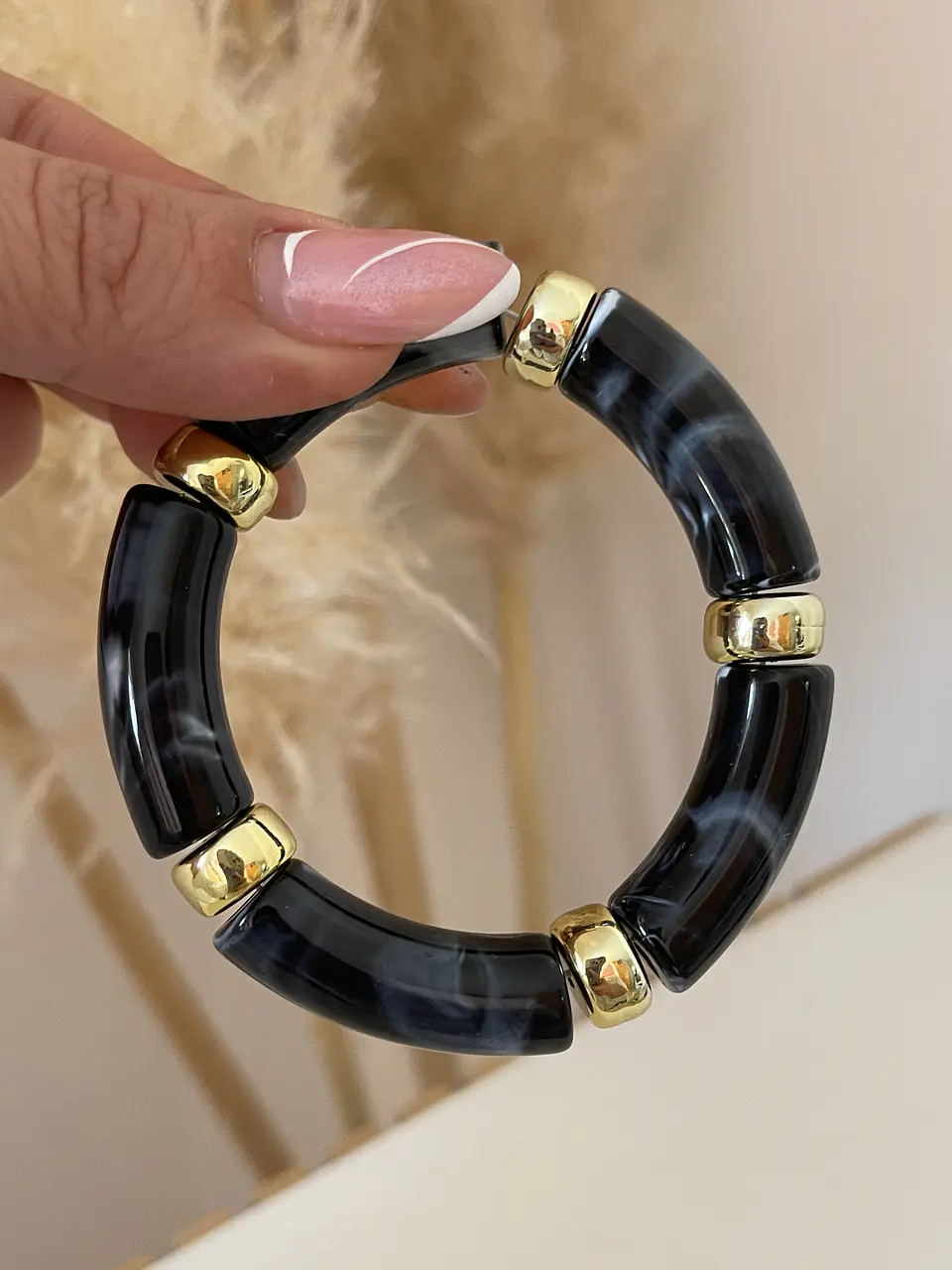 Brazalete Retro Black Gold 3