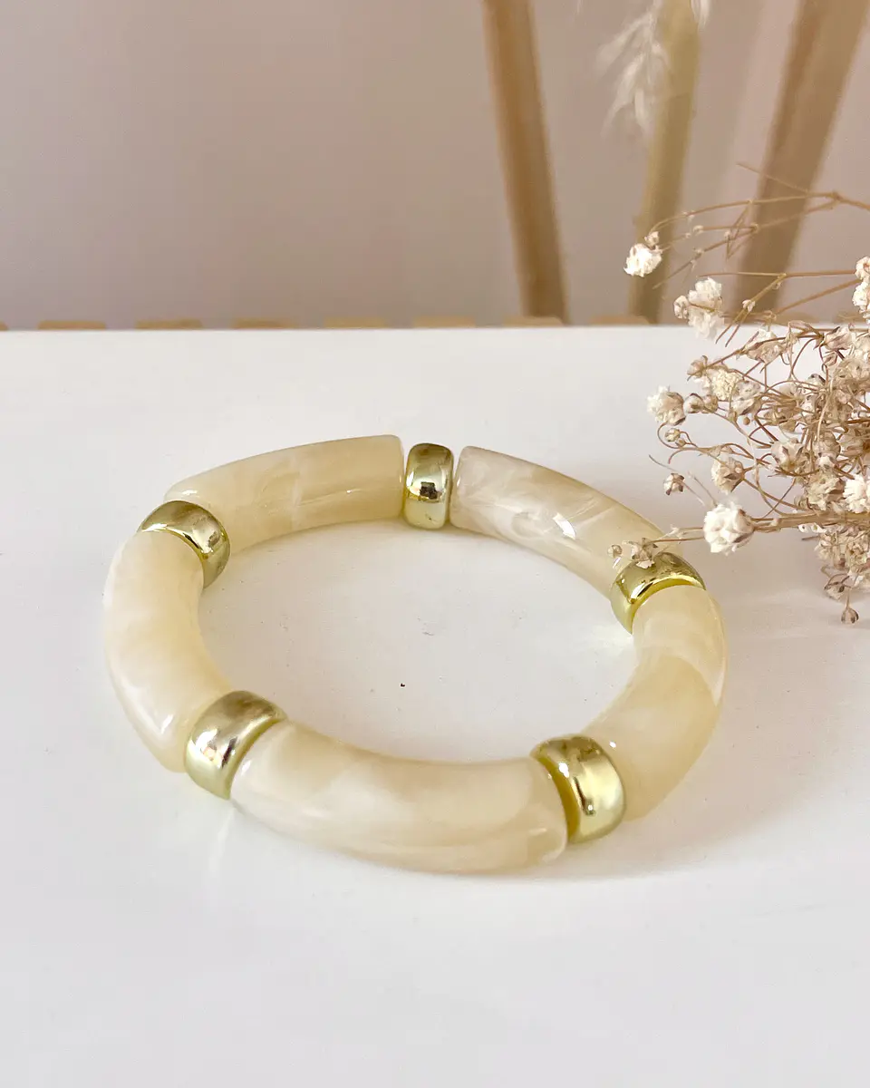Brazalete Retro Hueso Gold 5