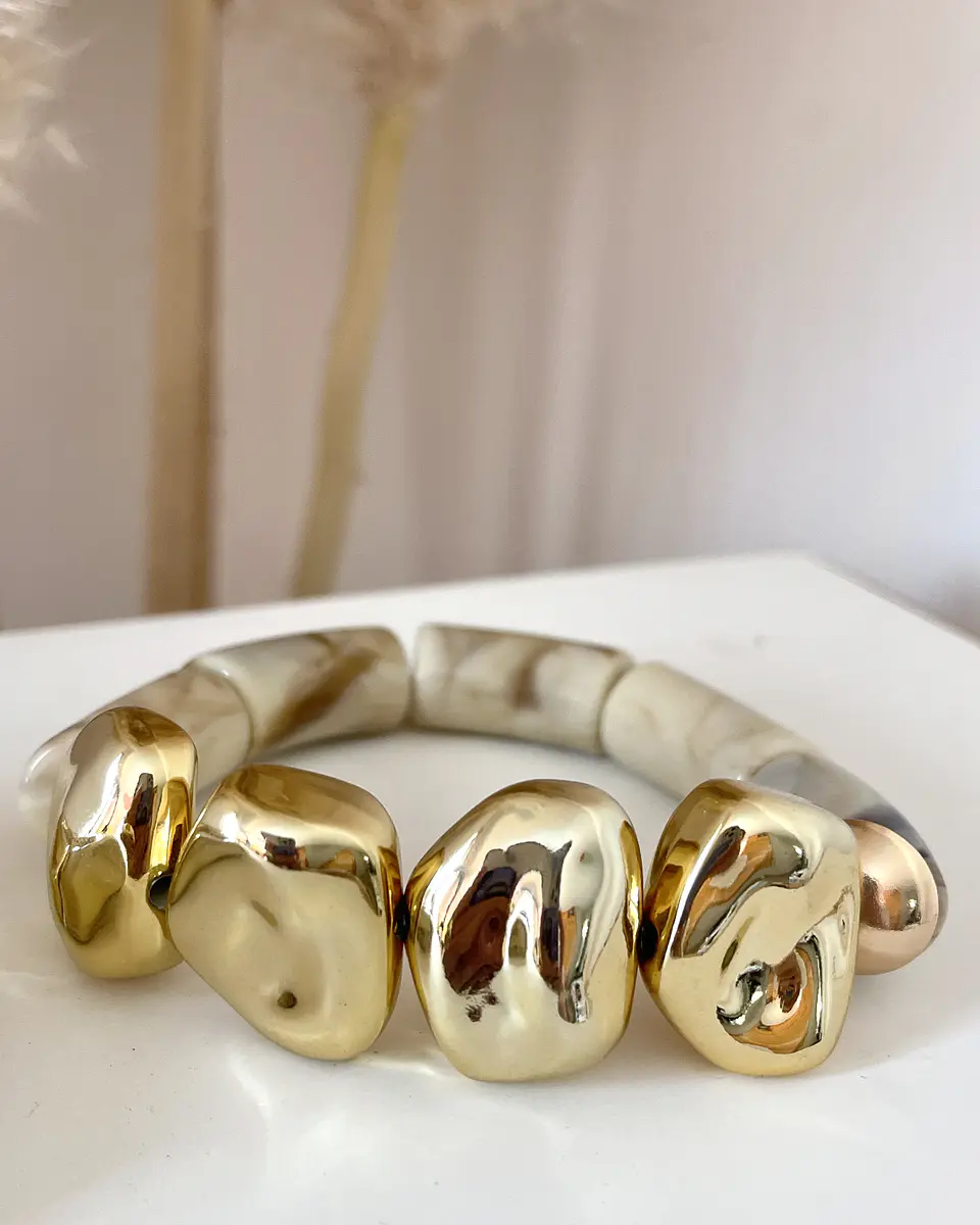Trío Brazaletes Retro Paris Gold 3