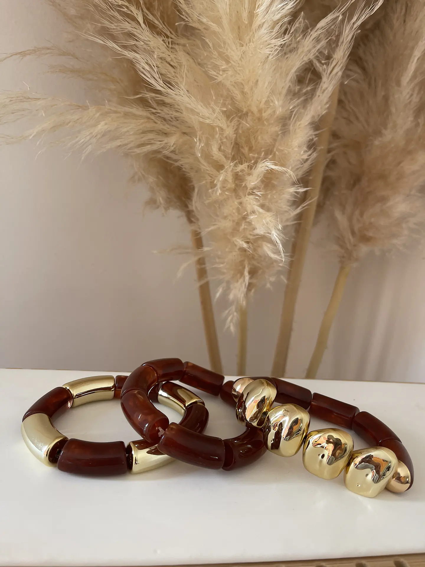 Trío Brazaletes Retro Berlín Gold 8
