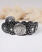 Maxi Cinturon Bohemian Chic Black Silver - Miniatura 2