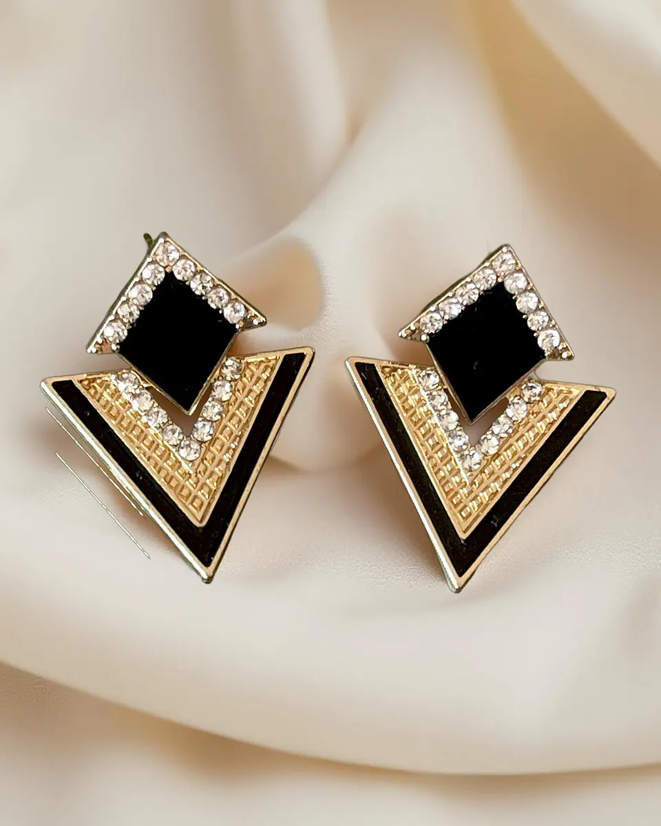 Aros Geométricos V Black and Gold 1