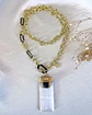 Collar Maxi Colgante Turmalina y Cristal Lunar Gold  - Miniatura 11