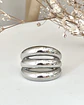Anillo Maxi Triple Banda Grueso Silver - Miniatura 1