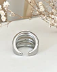 Anillo Maxi Triple Banda Grueso Silver - Miniatura 4