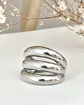 Anillo Maxi Triple Banda Grueso Silver - Miniatura 5