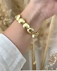 Pulsera Maxi Balines Aplanados Gold - Miniatura 3