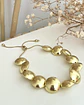 Pulsera Maxi Balines Aplanados Gold - Miniatura 2