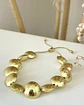 Pulsera Maxi Balines Aplanados Gold - Miniatura 4