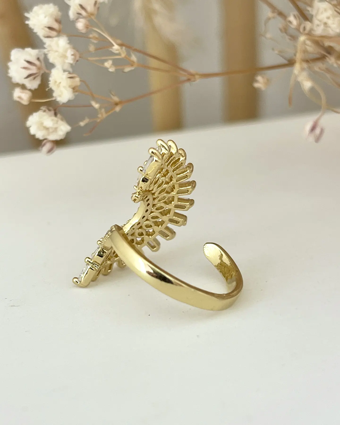 Anillo Abanico Circones Gold  6