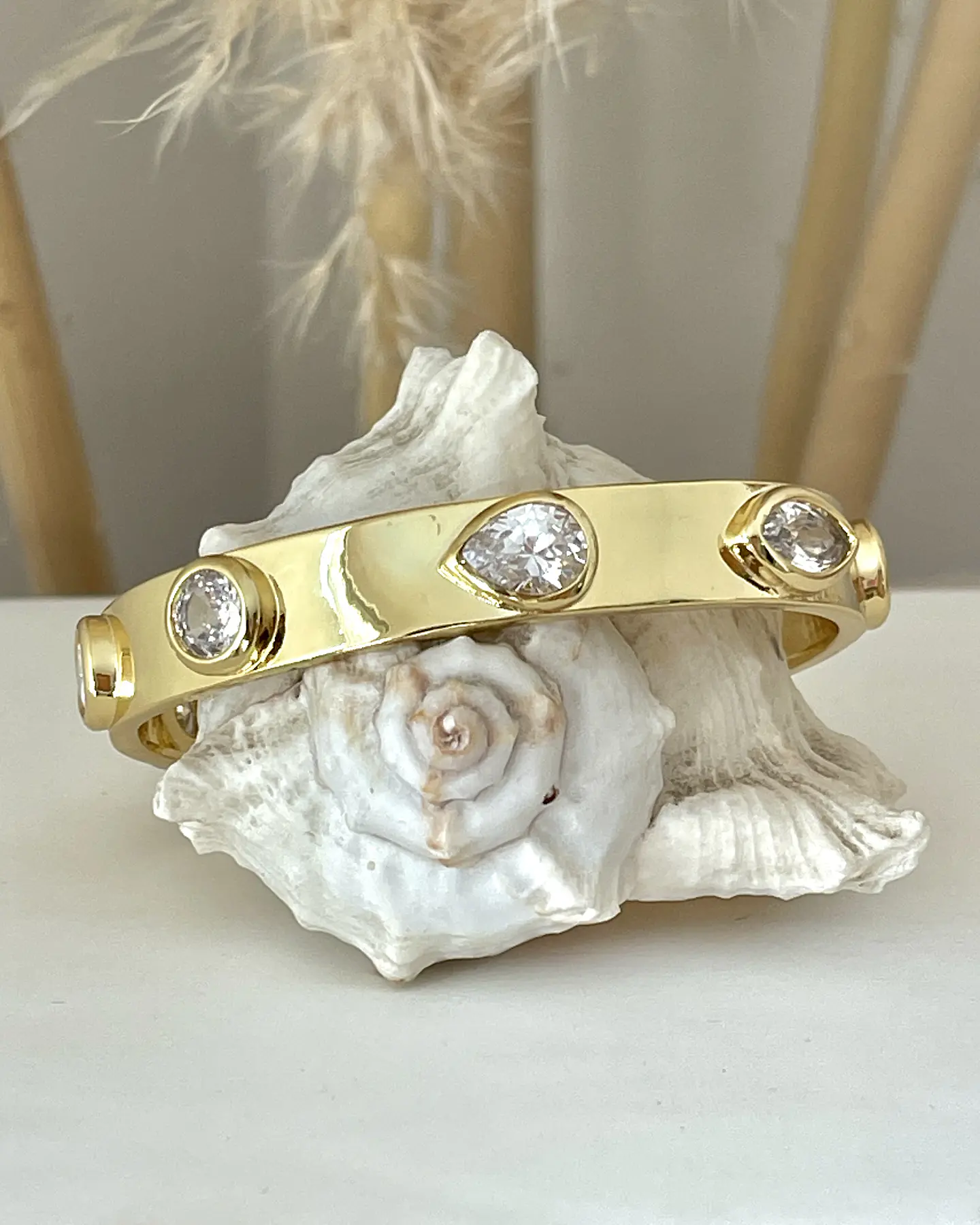 Pulsera Cristales Luxury Gold 1