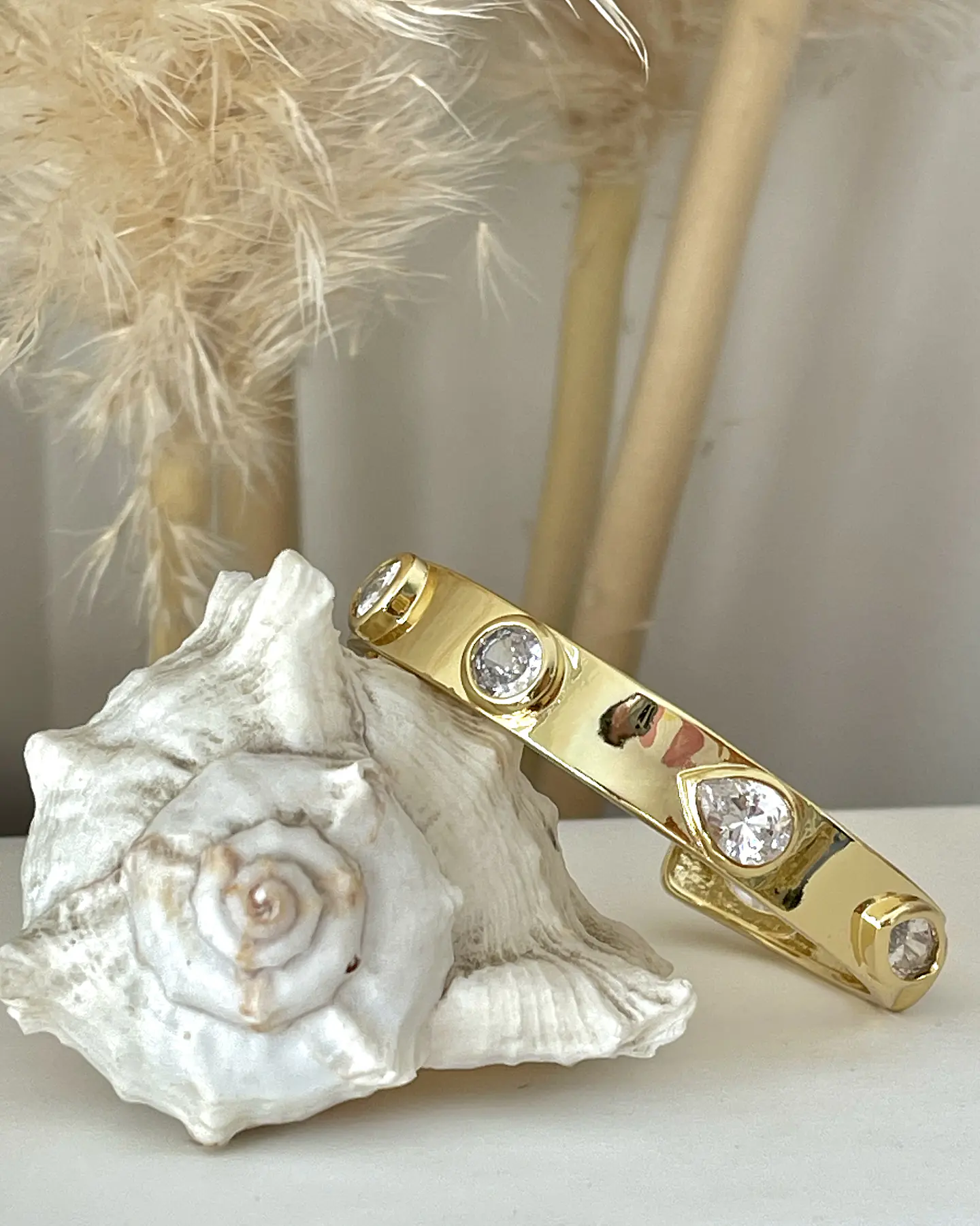 Pulsera Cristales Luxury Gold 2