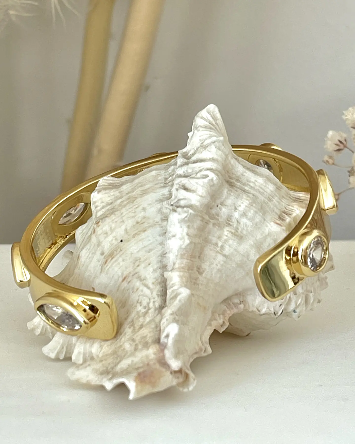 Pulsera Cristales Luxury Gold 3