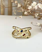 Anillo Entrelazado Cristales colores Gold - Miniatura 1