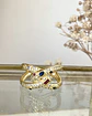 Anillo Entrelazado Cristales colores Gold - Miniatura 2