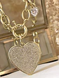 Collar Maxi Corazón Circones gold - Miniatura 4